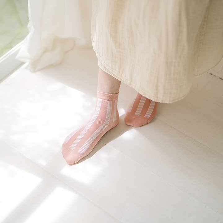 ME0106 Supima Cotton Striped Socks S for wholesale by NISHIGUCHI KUTSUSHITA