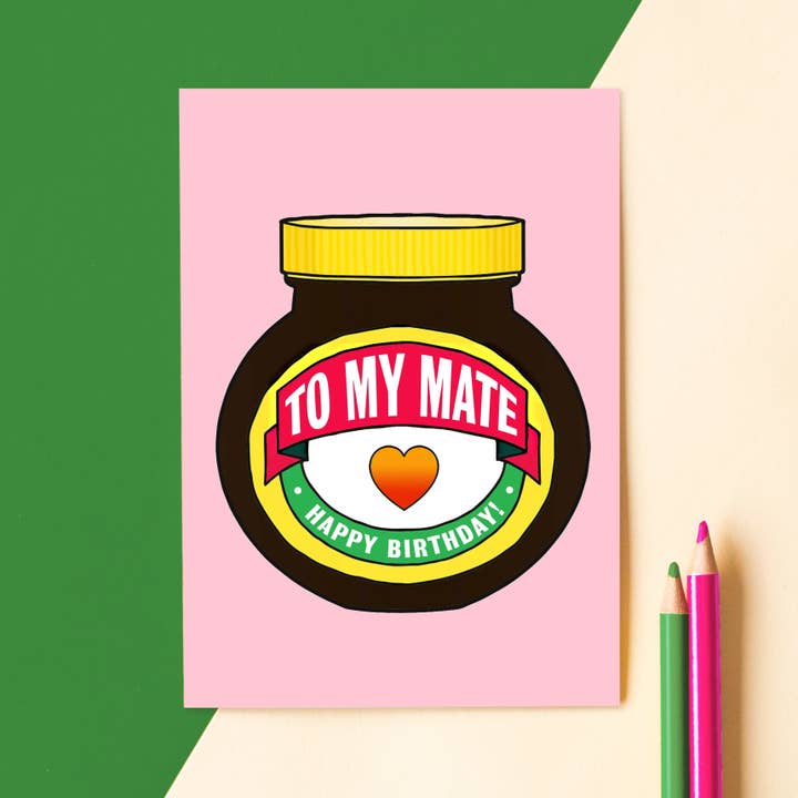 Carte d'anniversaire Marmite pour un ami pour la vente par Of Life & Lemons