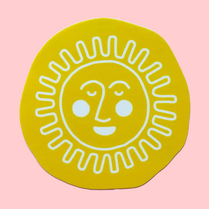 Unexpected Flair - Wholesale Sticker - Sun Face Sticker0