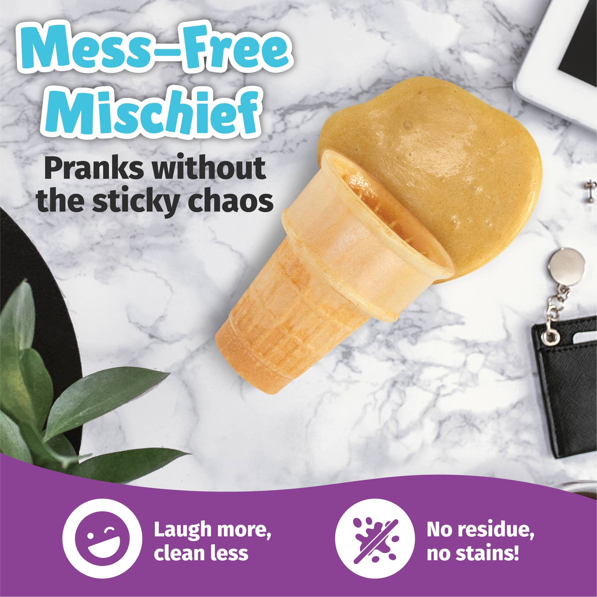 South Beach Bubbles - Wholesale DIY Craft Kit - Kids - WatchMePrank DIY Ice Cream Cone Spill Prank kit3