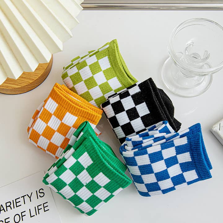 Checkerboard Socks for wholesale by MKS America