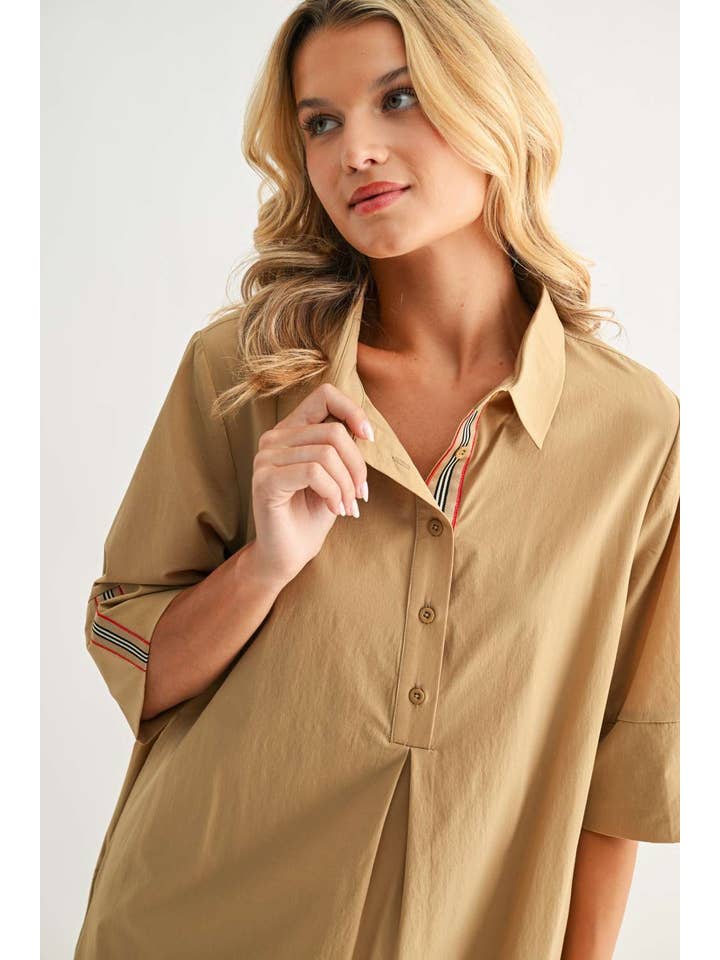 Joh Apparel - Wholesale Dress - Women's - Wendi Woven Tunic Dress50