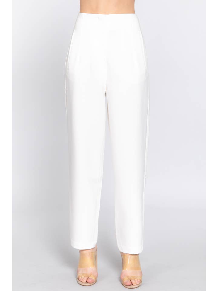 Active Basic | Active USA - Wholesale Pants - Women's - High Waist Pintuck Detail Long Pants29