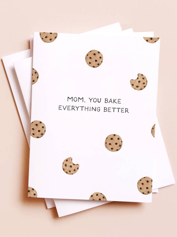 Bake Everything Better — Cookie Pun Mother's Day Card for wholesale by Amy Zhang