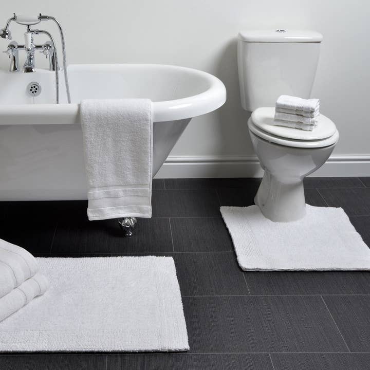 Allure Bath Fashions - Wholesale Bath Mat - Elegance Reversible Bath Mat - Heavyweight 100% Cotton