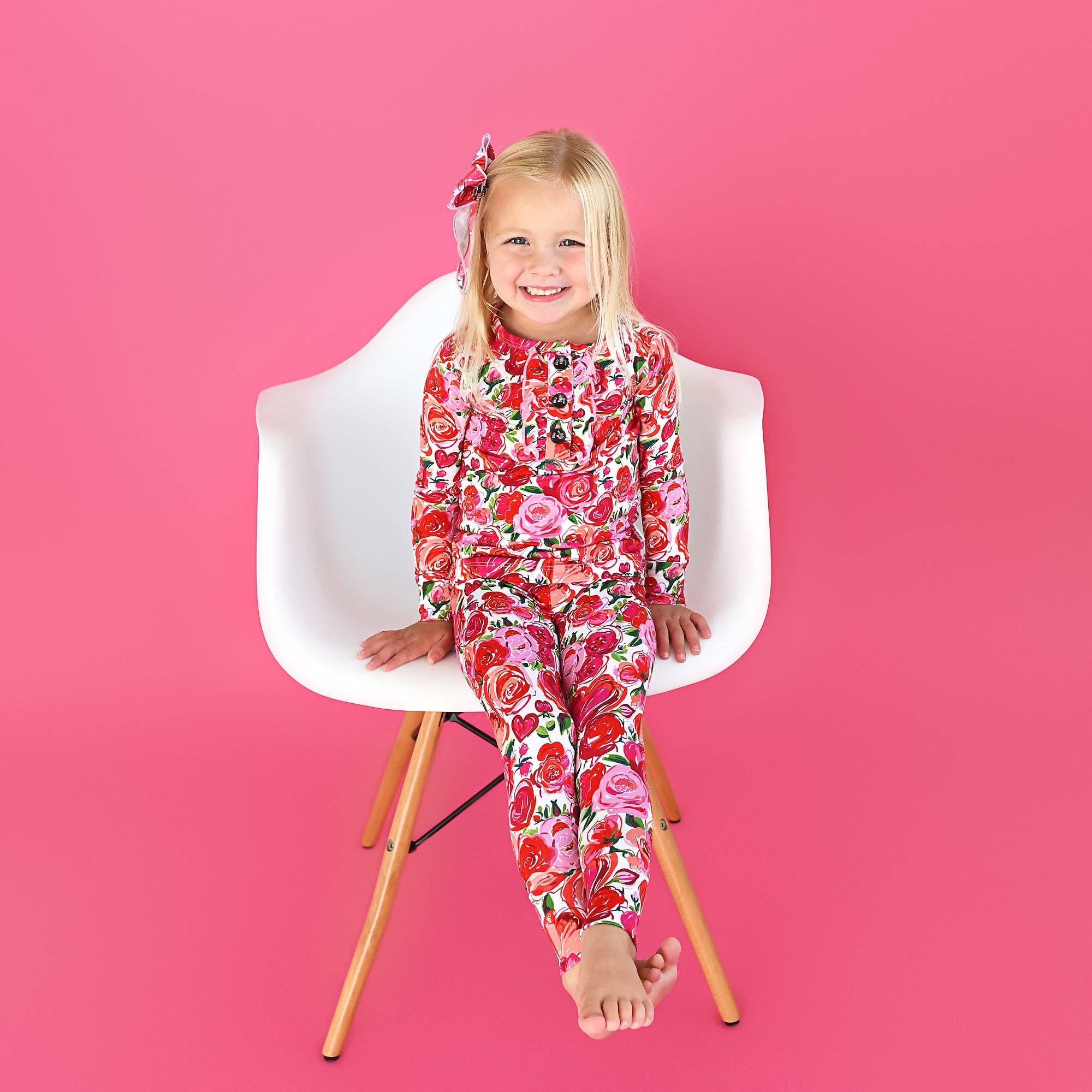 Gigi and Max – wholesale Sleepwear set – Kids – Rose Ruffle Two Piece Bamboo Toddler Outfit15