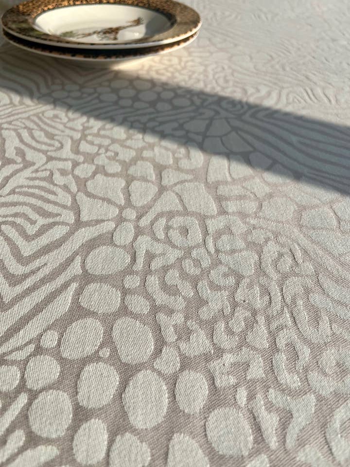 Mantel SAVANE - jacquard - 100% algodón para venta al por mayor de Dresseur de tables