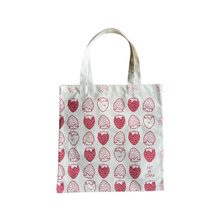 Art by Ciara - Wholesale Tote Bag - Women's - Strawberry Tote Bag1