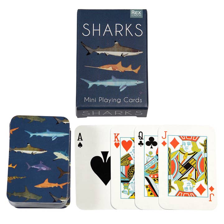 Mini playing cards - Sharks and other Purchase Wholesale spring playing cards. Free Returns & Net 60 Terms on Faire trending on Faire.