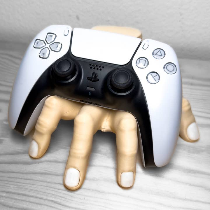 August Art House - Wholesale Phone/tablet stand - Wednesday Addams Family Thing Hand Controller Stand | Creepy Gaming Display Holder3