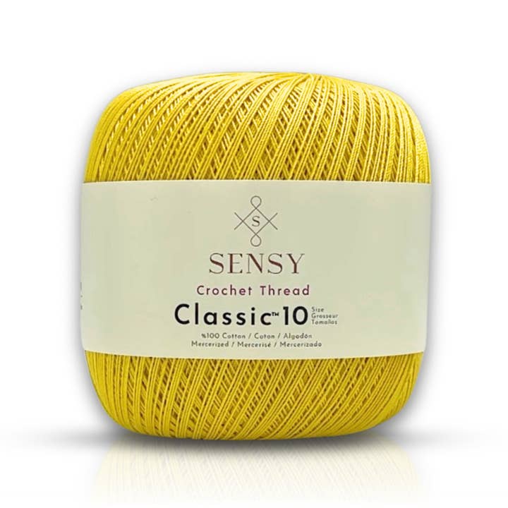 Sensy - Wholesale Yarn - Sensy Crochet Thread Classic Size 10, 100% Mercerized Giza Cotton, 617 Yards, Gauge 0 Lace34