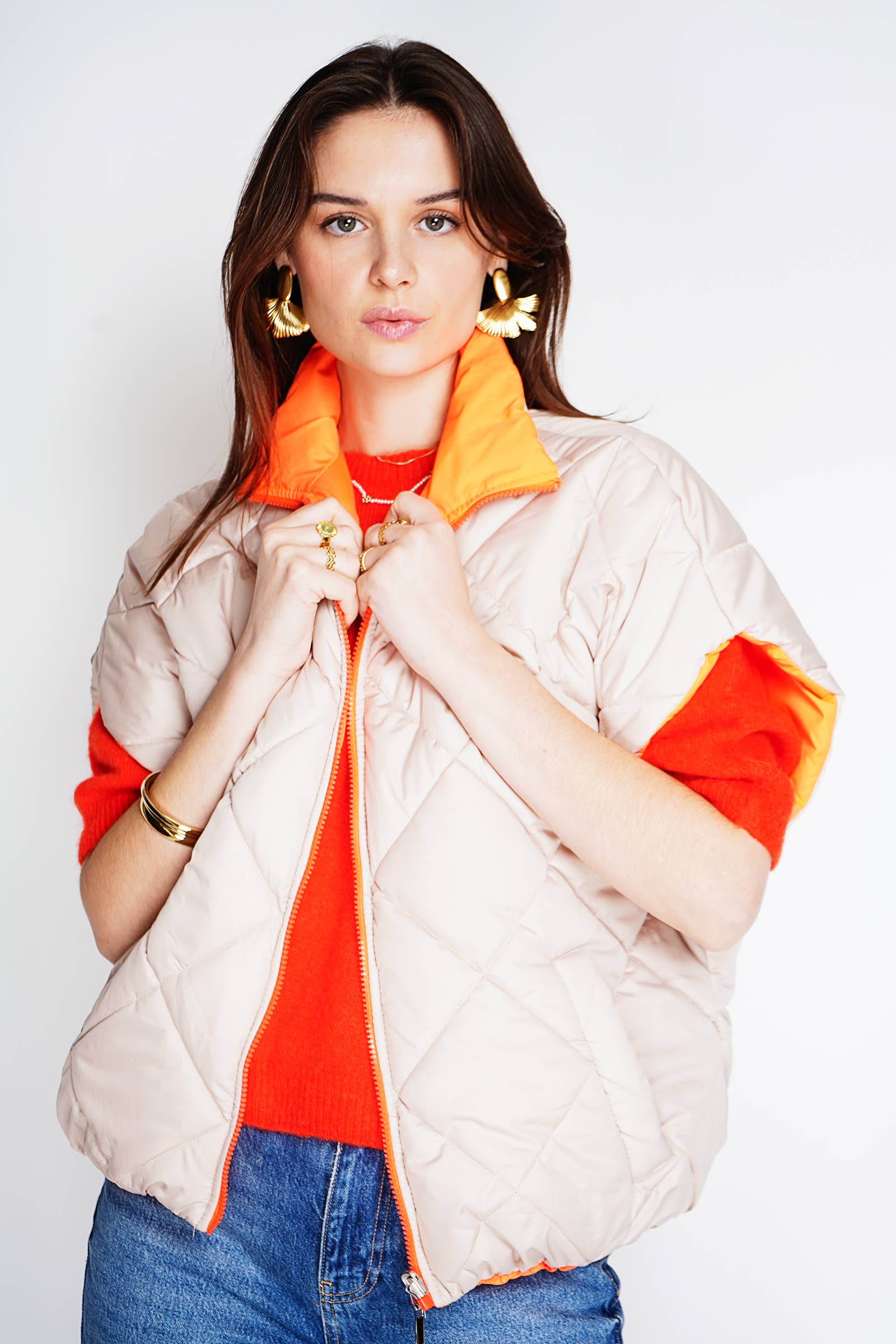 NOELINE - Wholesale Puffer Jacket - Women's - Quilted jacket 8858-UNI1