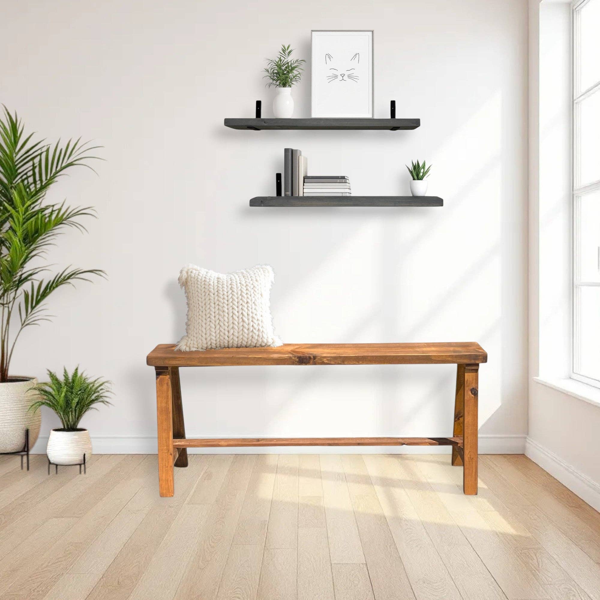 Intrinsic Haven - Vendita all'ingrosso Panche - Panca d'ingresso in legno massello stile rustico11