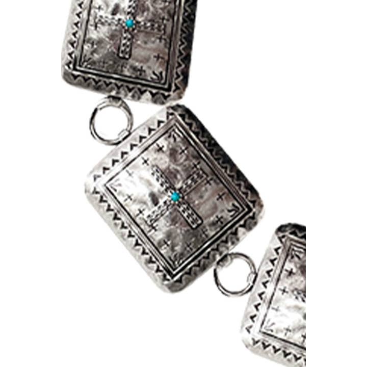 Snowing West - Wholesale Belt - Women's - WESTERN METAL CONCHO CHAIN BELT2
