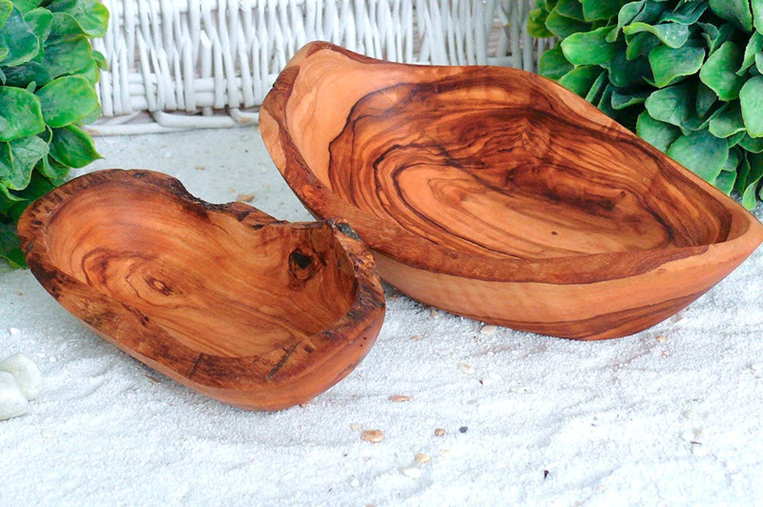 olivenholz-erleben - Wholesale Decorative Plate/Dish/Bowl - Rustic bowl 9 — 11 cm olive wood5