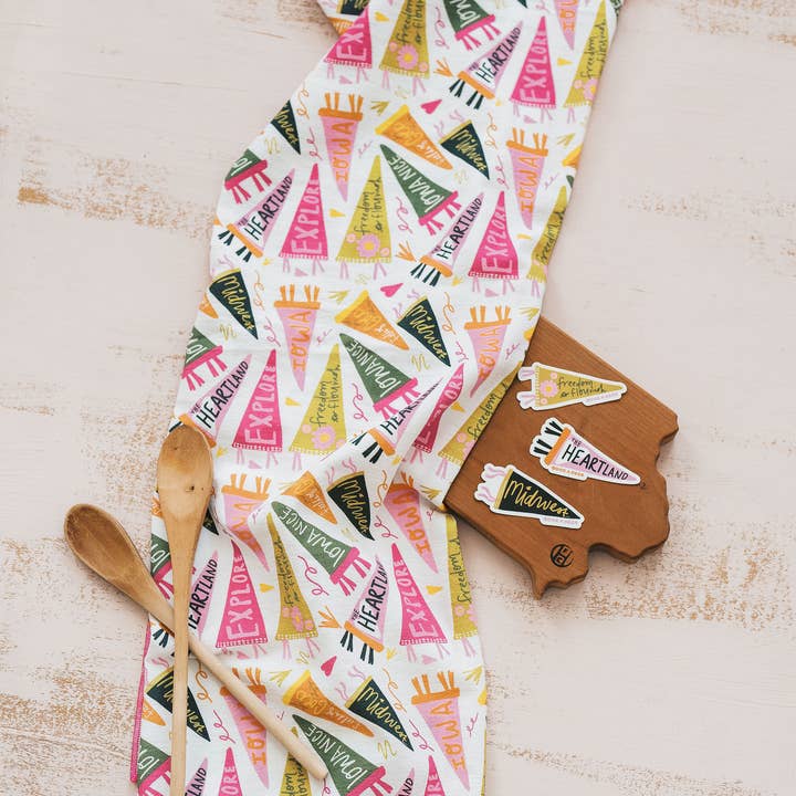 Doe A Deer - Wholesale Tea towel - Iowa The Heartland Flour Sack Towel5