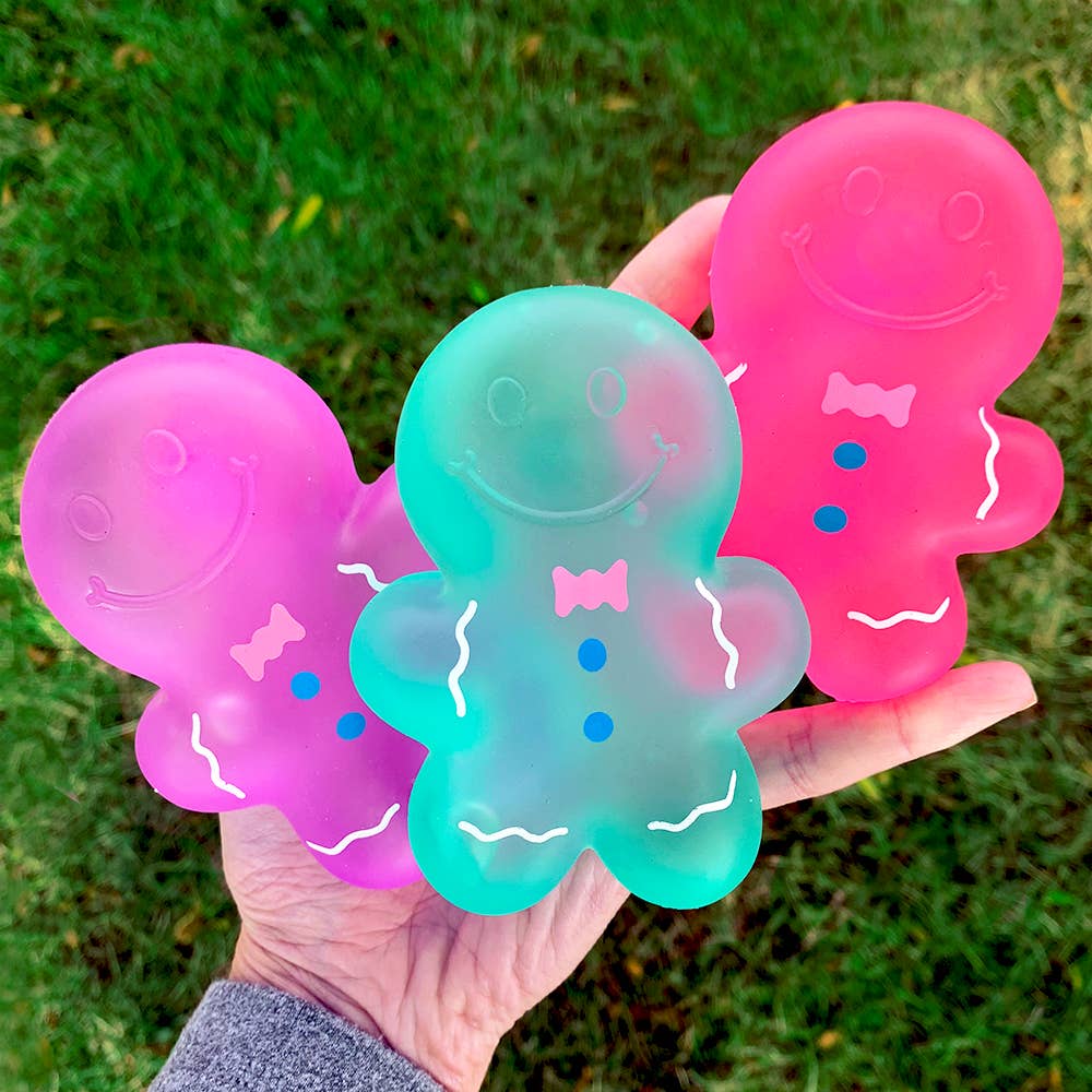 Top Trenz Inc - Wholesale Fidget Toy - Kids - Super Duper Sugar Squisher - Gingerbread Man1