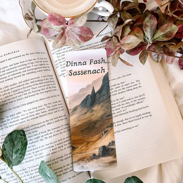 Dinna Fash Sassenach Outlander Inspired Bookmark for wholesale by Painted Lavender