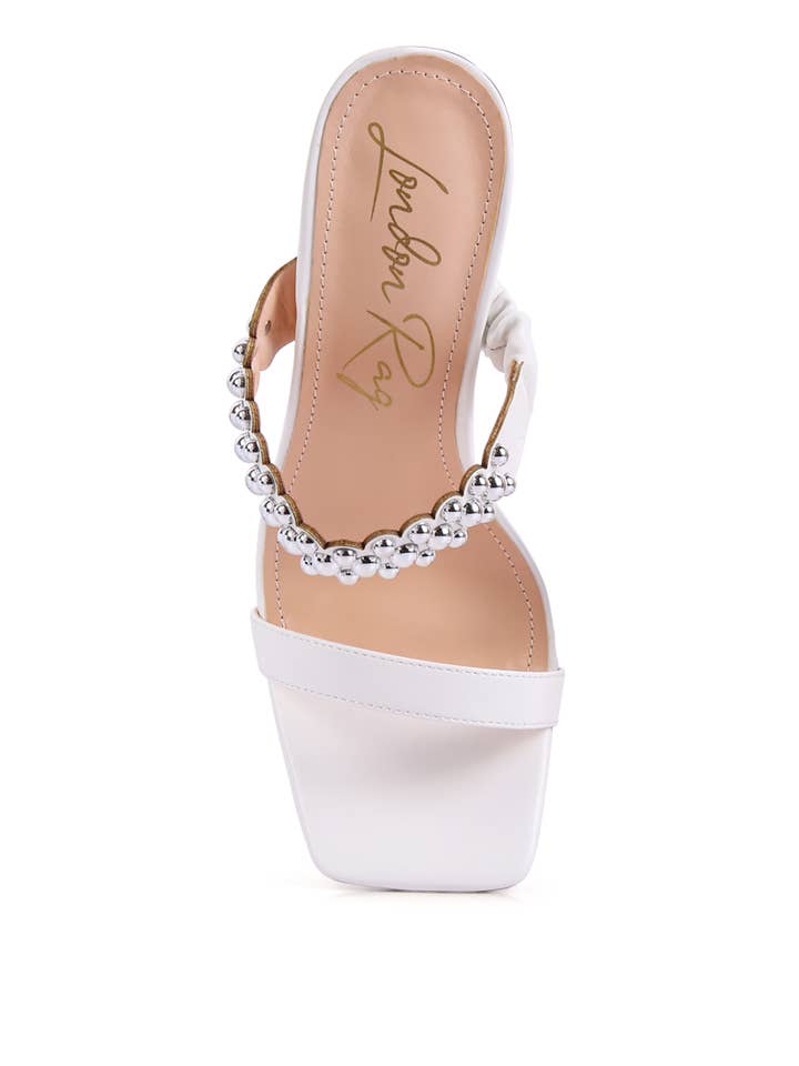 Rag Company - Wholesale High Heels - Women's - Bandy Stieletto Heel Metal Stud Sandals