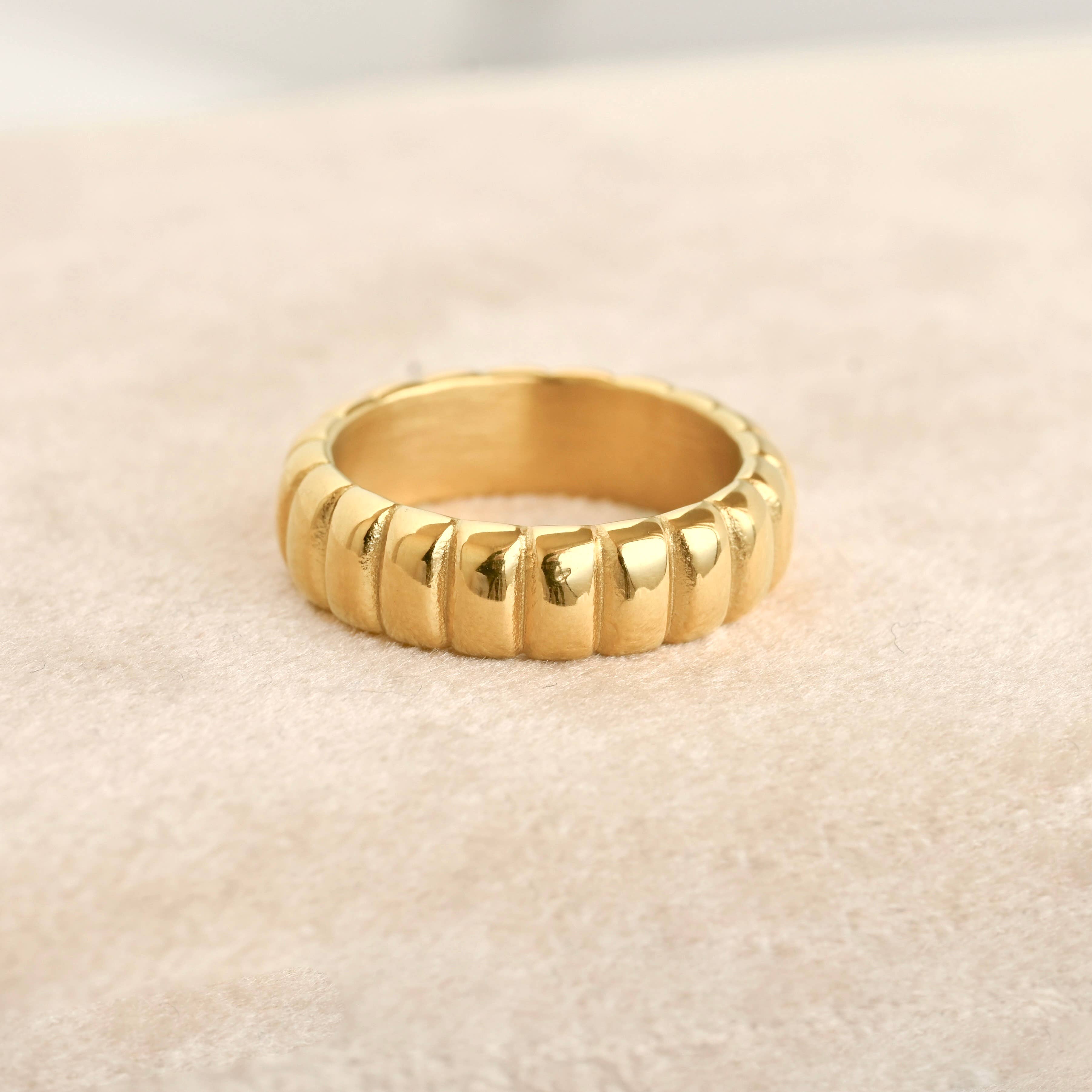 Blueyejewelry – wholesale Band/stacked ring – Gold Stacker Rings - Tarnish-free Dainty and Bold Rings7