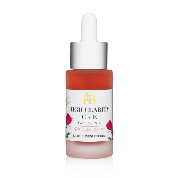 High Clarity C+E Facial Oil for wholesale by LUXE Heavenly Bodies - Natural & Organic Skincare