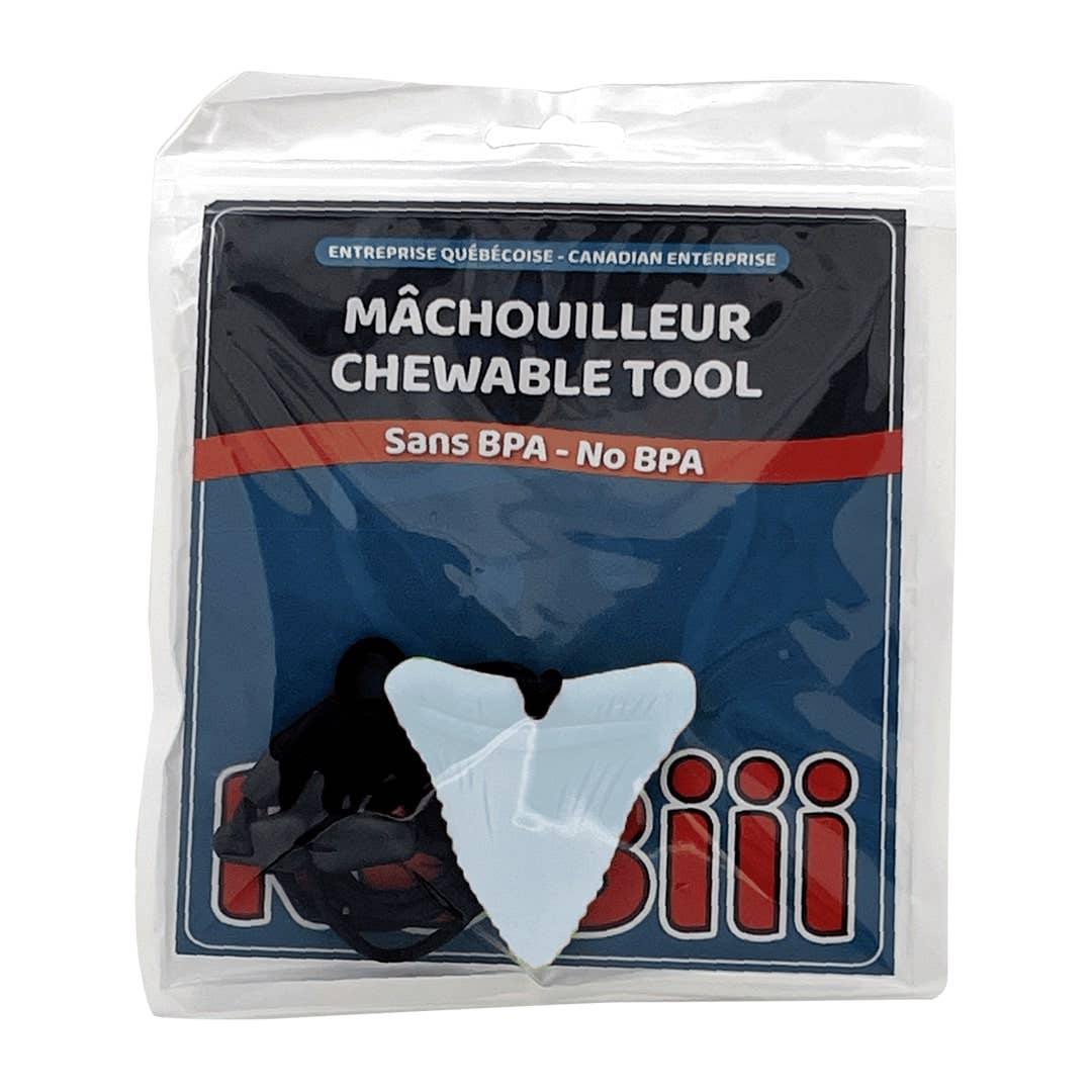 Robiii - Vente Cube de dentition – bébé - Collier Mâchouilleur Dent de Requin - fidget jouet sensoriel0