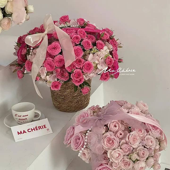 Elegant Design Supply - Wholesale Basket - Grass Woven Flower Basket / Bucket