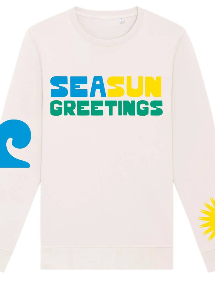 SeaSun Greetings Limited Edition Sweatshirt for wholesale by Cabana Club California