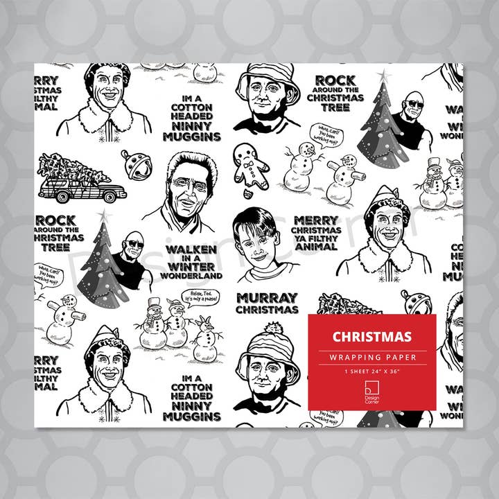 Design Corner - Venta al por mayor Sobre de papel de regalo - Hoja de papel de regalo de Navidad de 24 «x36»1