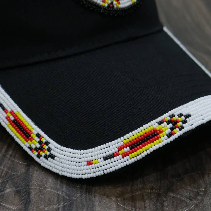 KANGURAH - Wholesale Baseball Cap - Unisex - Native American Beaded cap Beaded Baseball cap Beaded Hat