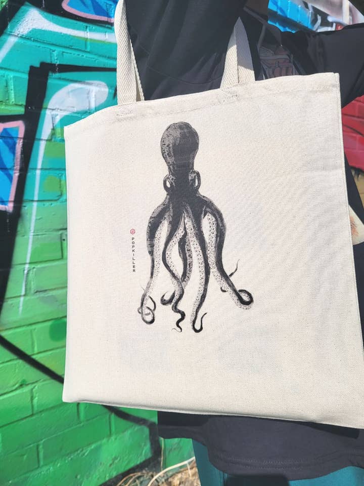 Octopus Tote Bag for wholesale by Popkiller