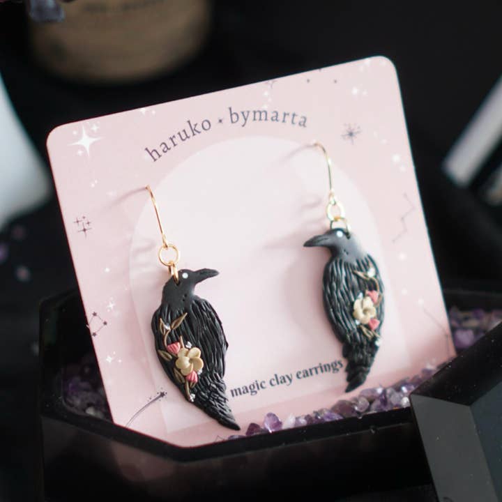 Harukobymarta – wholesale Hängande örhängen – Kråkan0