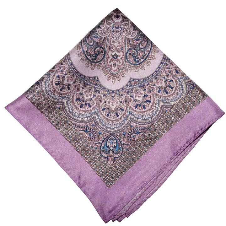 Kent Einstecktuch aus Seide, lila für den Großhandel von Aristocrats Bows N Ties