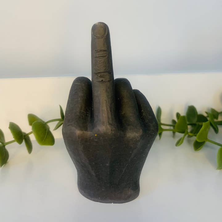 Middle Finger Ornament - Ring Holder. for wholesale by Humble Abode Decors
