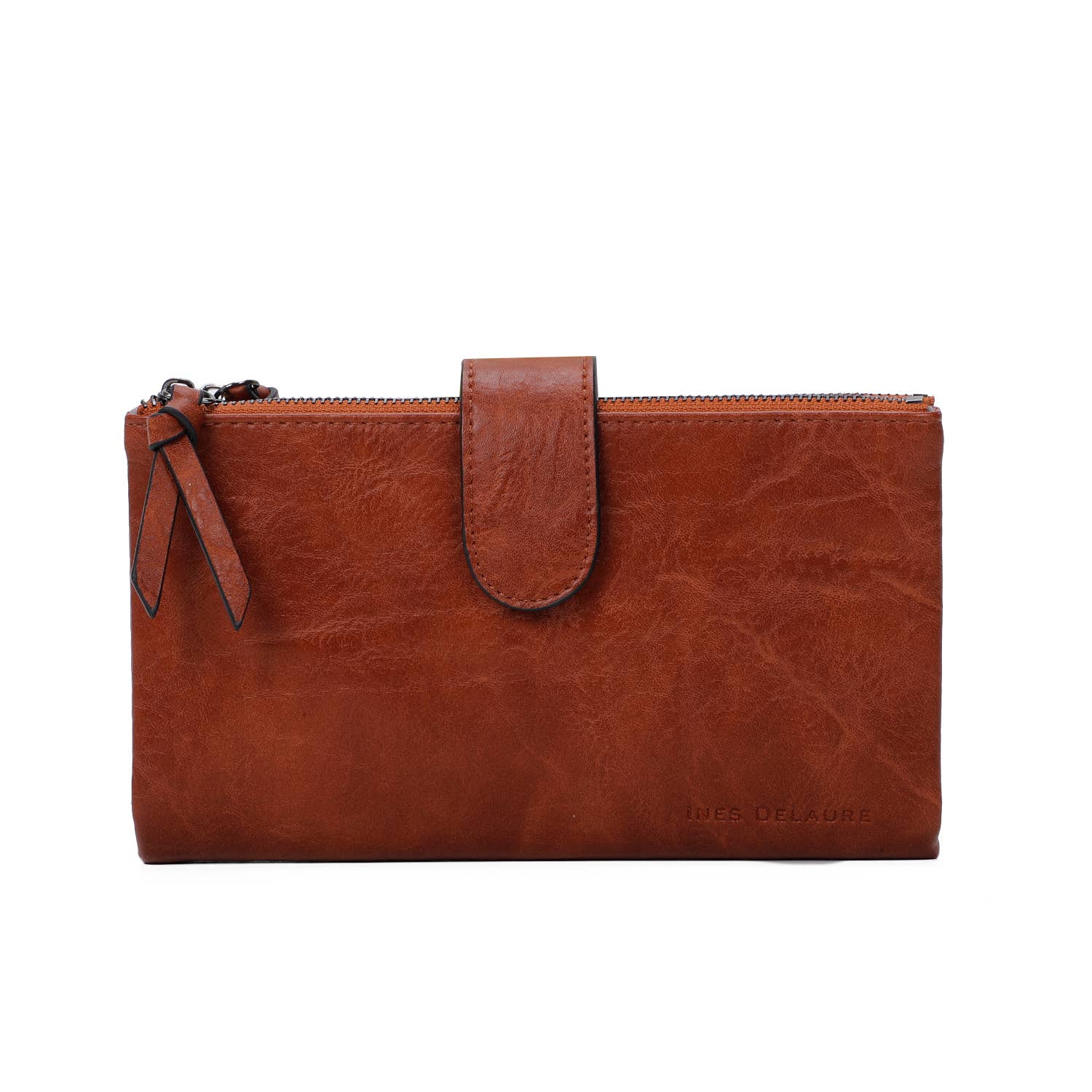 INES DELAURE – Großhandel Brieftasche – Damen – Geldbörse und Scheckbuchhalter aus weichem, mattem Material2