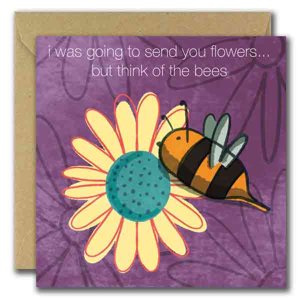 Eu ia te mandar flores, mas pense nas abelhas por atacado de She Designs He Prints