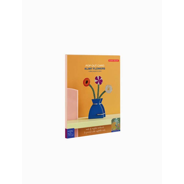 Studio Roof - Wholesale Everyday Greeting Card - 3D Pop Out Card - Klimt Flowers2