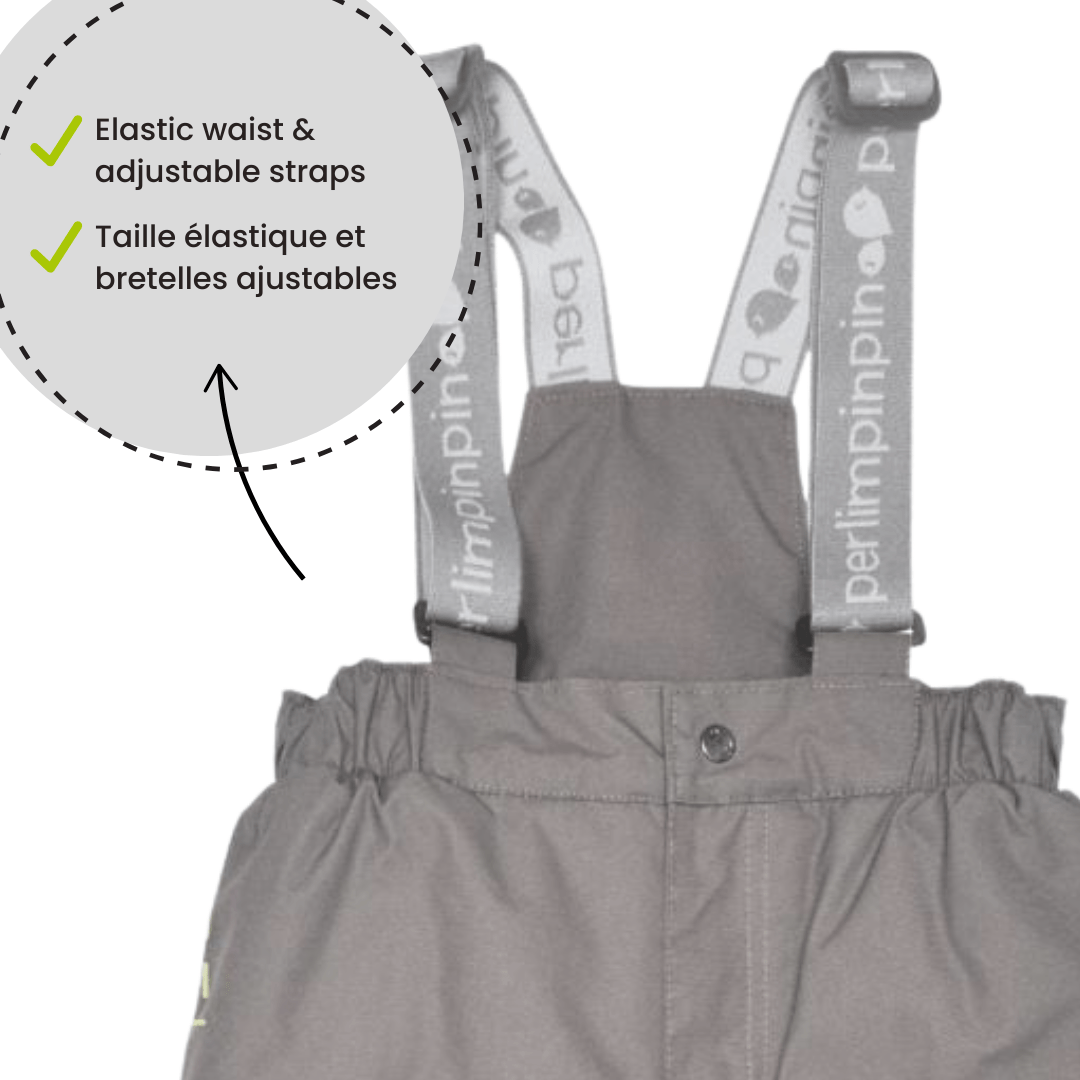 Perlimpinpin - Wholesale Snow Suit - Kids - Two piece kid snowsuit - Animals, black & cumin7