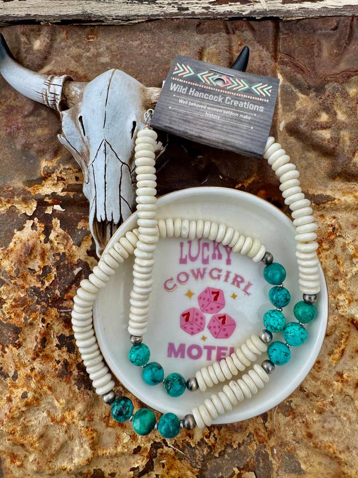 Collar Turquesa/Collar de Perlas Navajo/Boho Occidental para venta al por mayor de Wild Hancock Creations