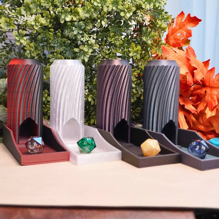 Minva Tabletop Design Co - Wholesale Dice - Mini Spiral Dice Tower3