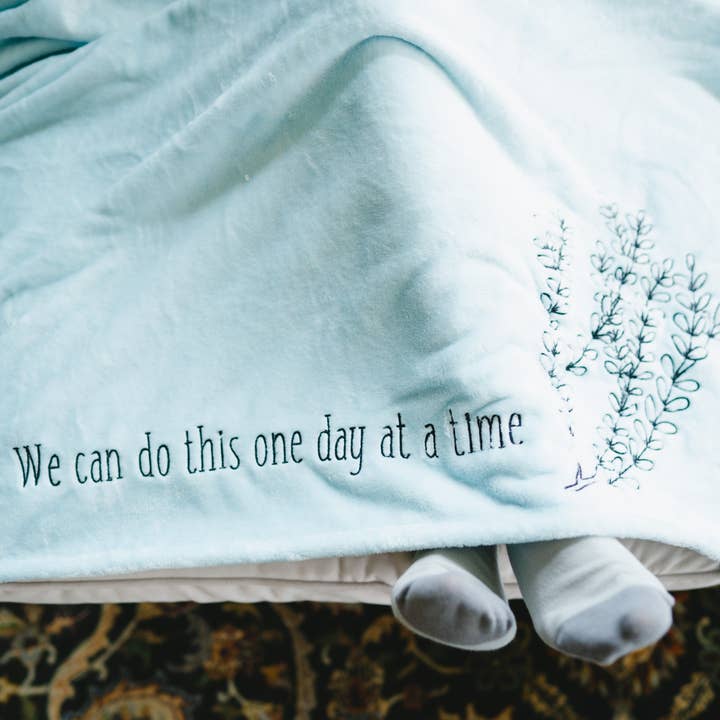 Pavilion - Wholesale Travel Blanket - One Day at a Time - 50" x 60" Travel Blanket with Carry Case2