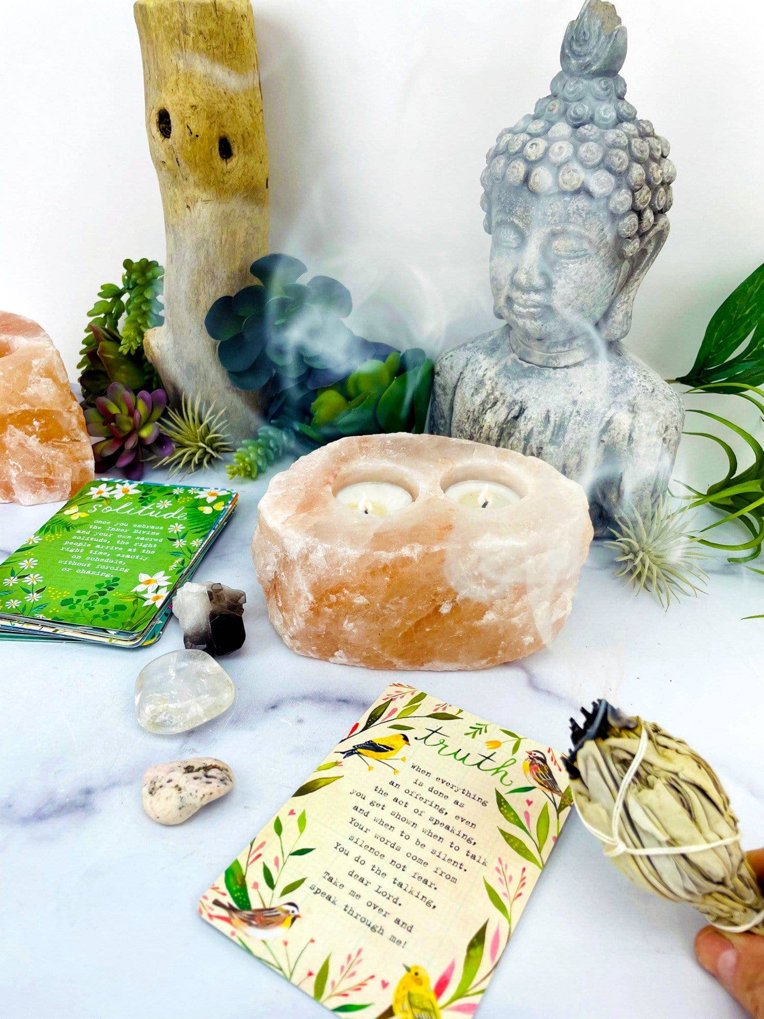 Rock Paradise - Wholesale Candle Holder - Himalayan Salt Candle Holder - Natural Stone Crystal11