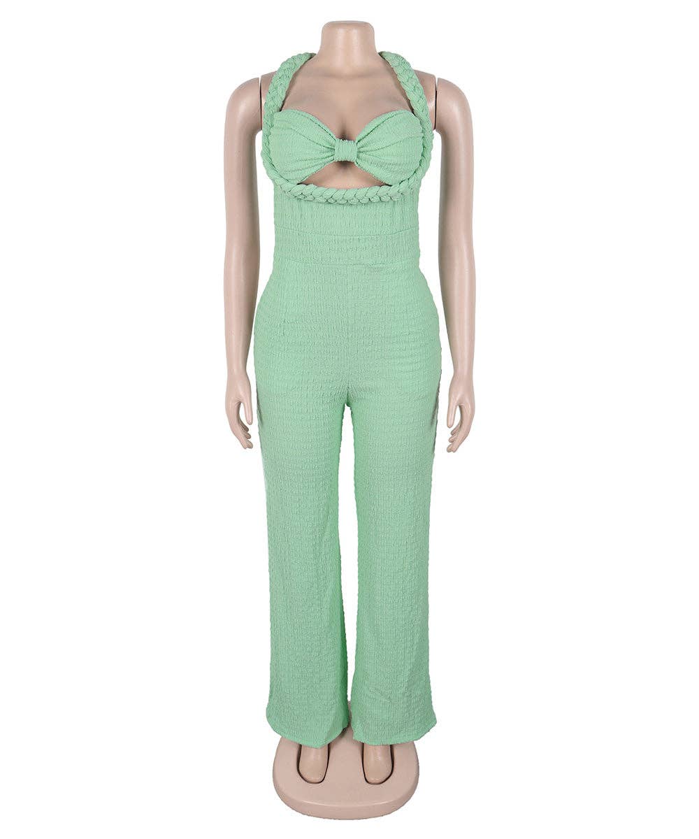 Aria Romance - Wholesale Top & Pant Set (NOT Loungewear) - Women's - Bandeau Wide Leg Jumpsuit20