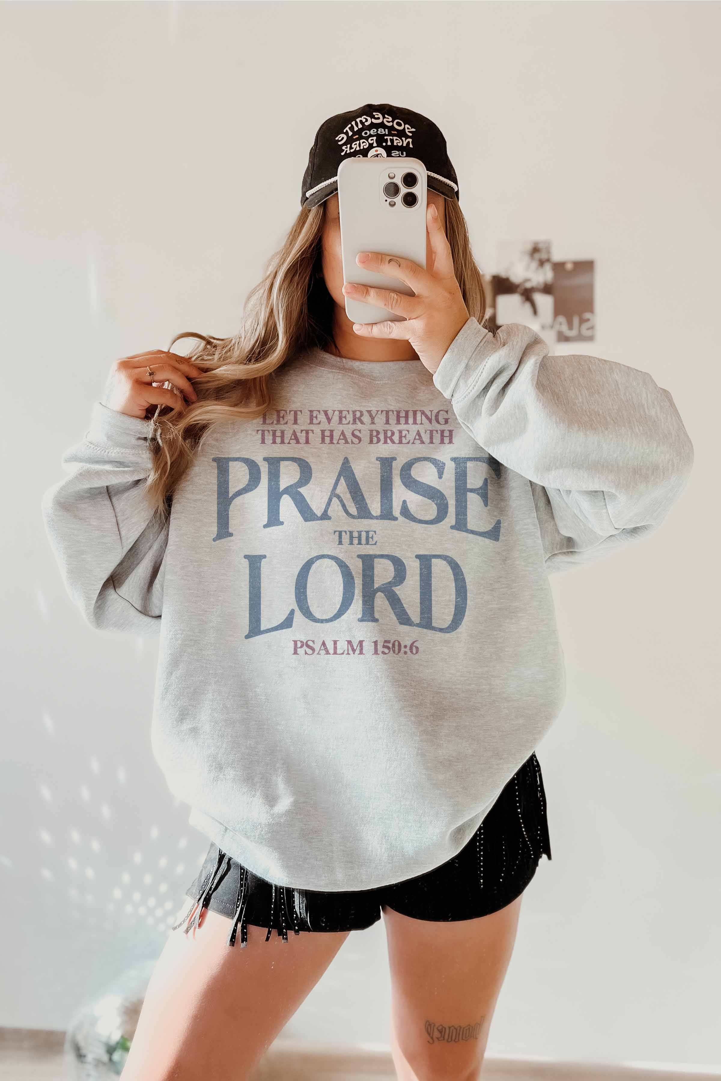 GOOD DAY STREET - Vendita all'ingrosso Felpa stampata - Donna - [G1745X-OSS] -PRAISE LORD FELPE OVERSIZE1