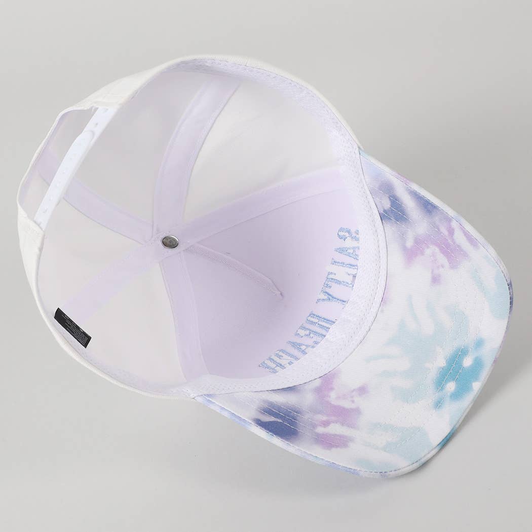 Fashion City - Vente Casquette de camionneur – femme - Casquette Trucker Teinture Tie-Dye Broderie SALTY BEACH11