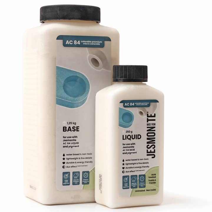 Graine Créative - Vendita all'ingrosso Kit per lavoretti fai da te - JESMONITE AC84 250 ML LIQUIDO & 1250 GR BASE5