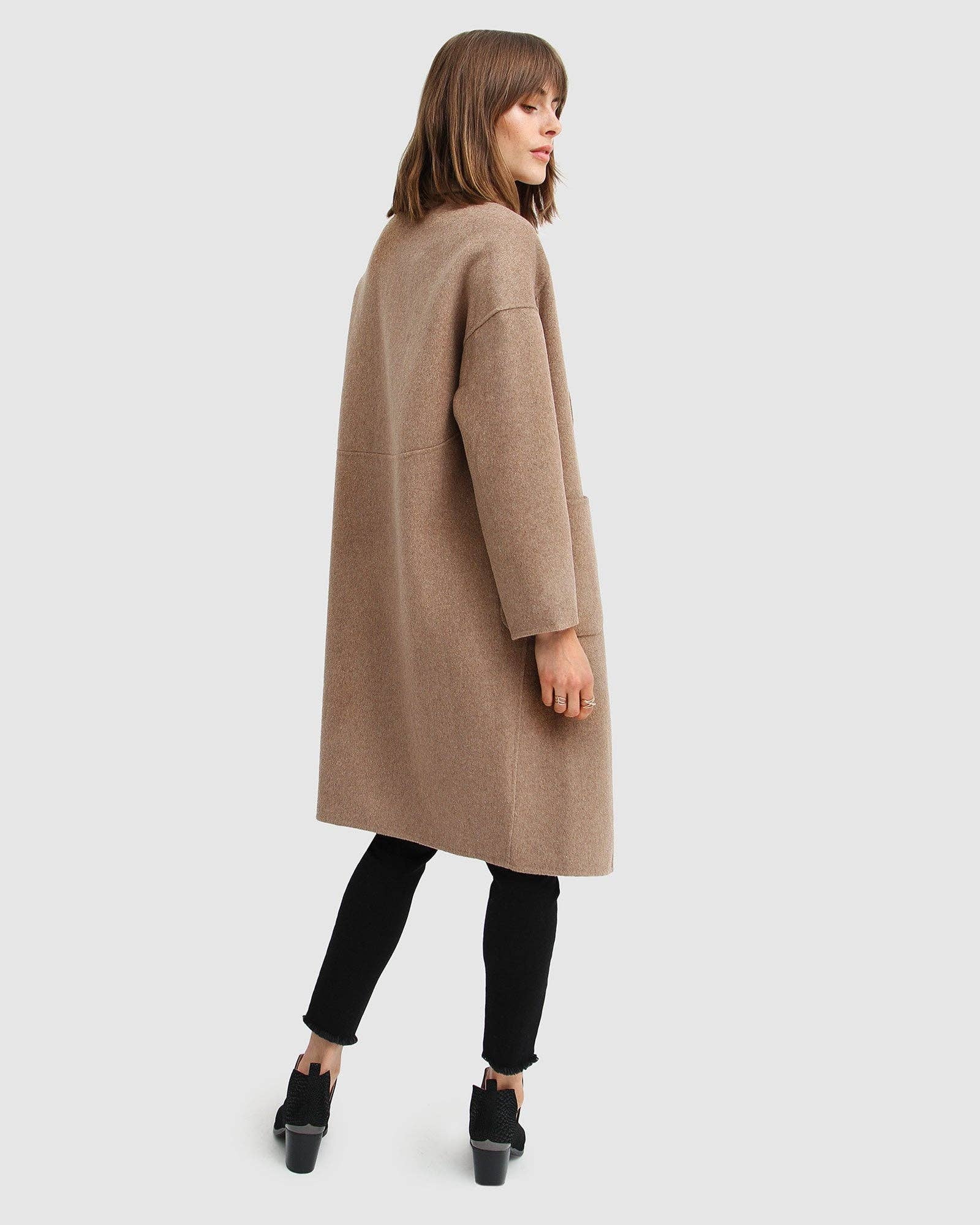 belle & bloom - Wholesale Coat - Women's - Publisher Double-Breasted Wool Blend Coat3