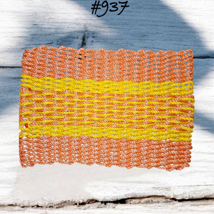937 Die "Original" handgefertigte gewebte Maine-Hummerseil-Fußmatte für den Großhandel von Maine Rope Mats
