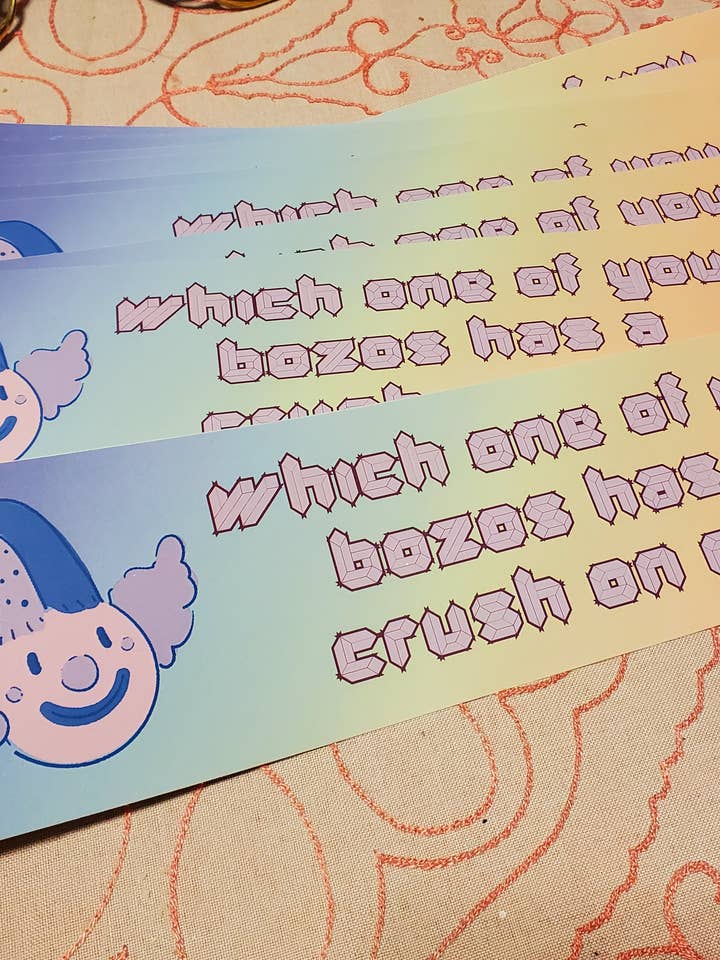 Adhesivo para el parachoques «¿Quién de ustedes, tontos, está enamorado de mí?» para venta al por mayor de Lapis Lily Market