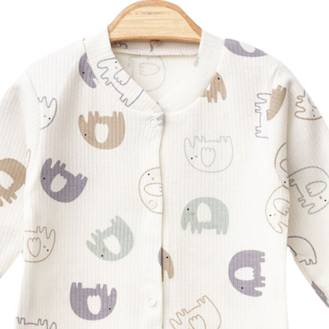 Himmelberg Baby - Wholesale Jumpsuit - Baby - Elephant-Print Baby Rompers – Available in 3 Sizes2